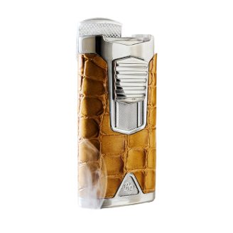 Rocky Patel Statesman Lighter Nickel-Camel Leather