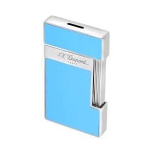 S.T. Dupont Slimmy Lighter Turquiose Blue Lacquer-Chrome